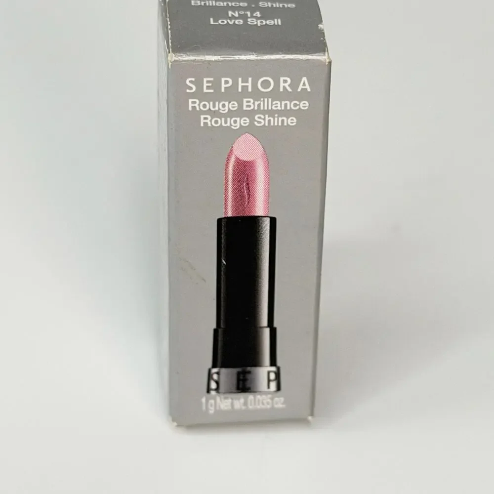 Sephora Rouge Brilliance Shine Magnolia Rosy Pink Lipstick Travel .0135 oz New